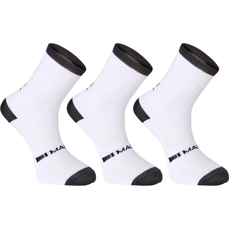 Madison Freewheel Mid 3pack Socks in White