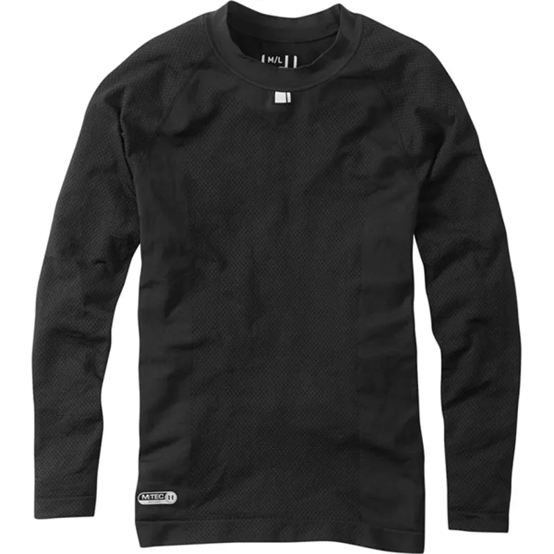 Madison Isoler Mesh Long Sleeved Mens Baselayer in Black