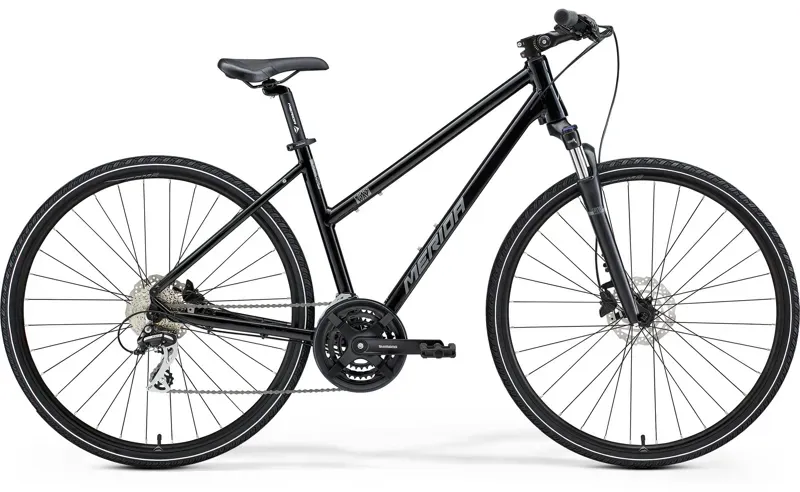 2022 Merida Women's Crossway 20D MY22 Hybrid Bike in Black