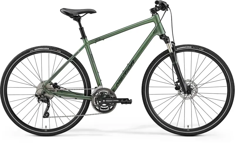 2022 Merida Crossway 300 MY22 Hybrid Bike in Green