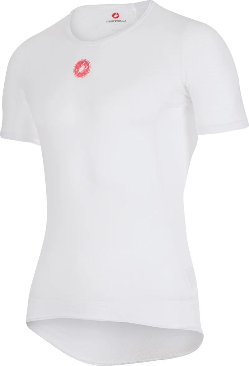 Castelli Pro Issue Mens Short Sleeve Base Layer in White