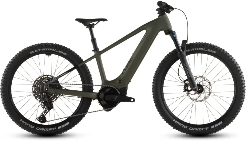 Cube Acid 240 Hybrid Rookie SLX 400x E-Kids Bike in Reed Green/Matrix