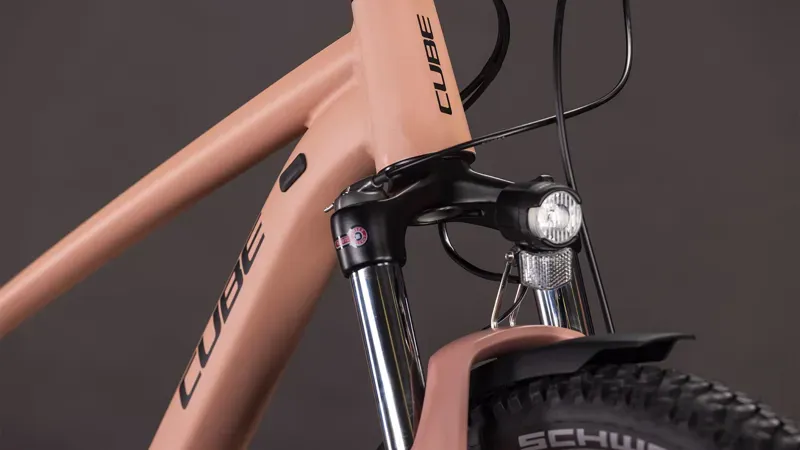 Cube Aim SLX FE Mountain Bike in Blush Rose/Black-6