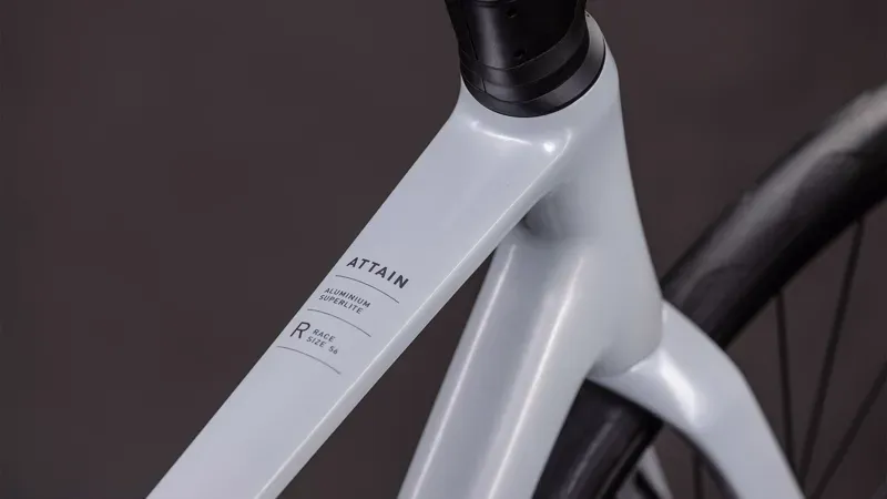 Cube Attain Race Road Bike In Fog Grey/Shift-2