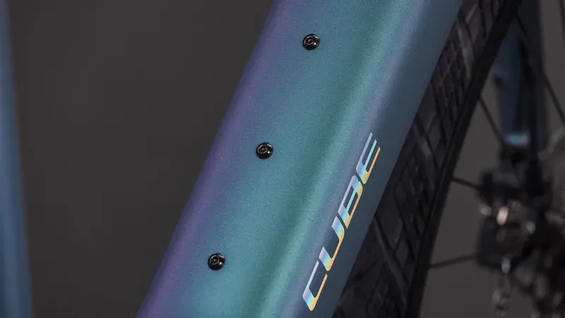 Cube Editor Hybrid SLT 400x City E-Bike in Smaragd Grey/Prism-3