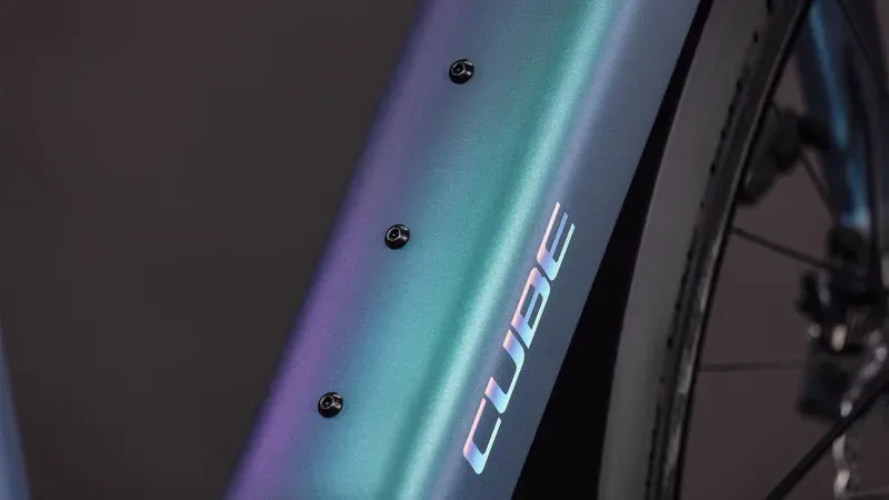 Cube Editor Hybrid SLT 400x FE City E-Bike in Smaragd Grey/Prism-3