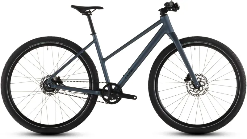 Cube Editor Pro Hybrid Bike in Mineral Blue/Chrome-7