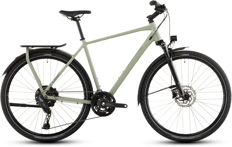 Cube Kathmandu EXC Hybrid Bike in Pea/Grey