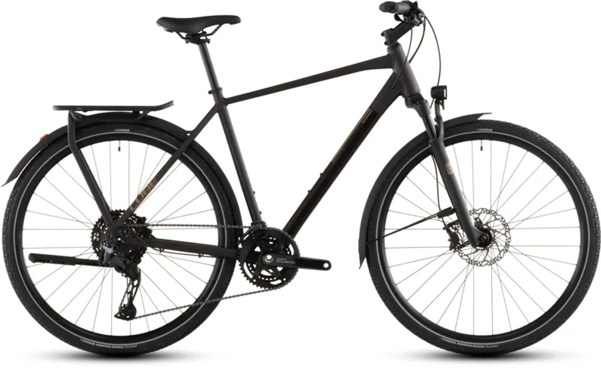 Cube Kathmandu SLX Hybrid Bike in Solar Eclipse/Gold