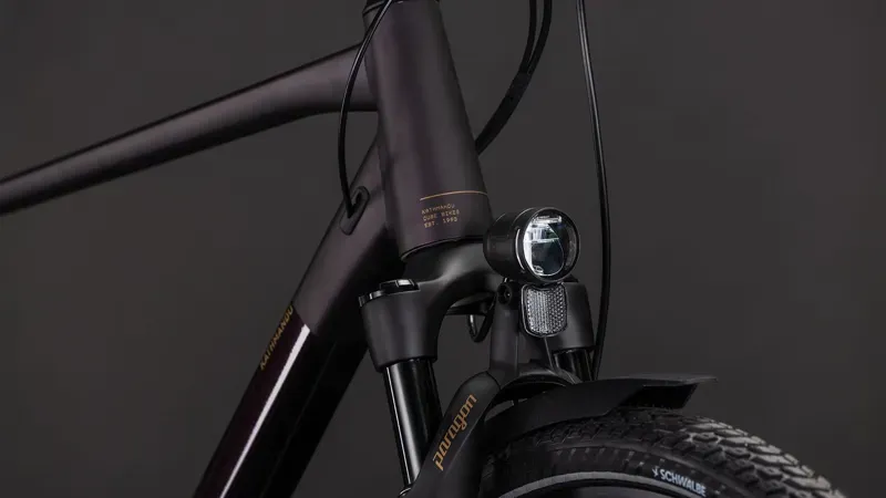 Cube Kathmandu SLX Hybrid Bike in Solar Eclipse/Gold-6