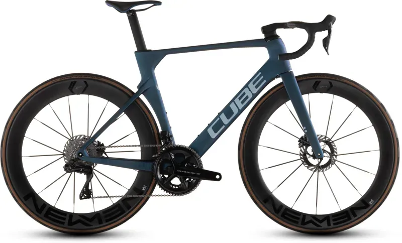 Cube Litening Aero C:68X SLT Road Bike in Atlantis Grid/Ice