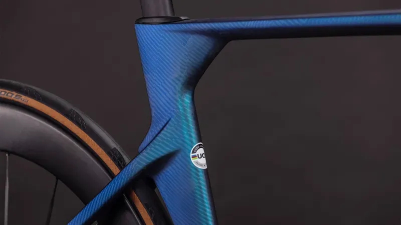 Cube Litening Aero C:68X SLT Road Bike in Atlantis Grid/Ice-6