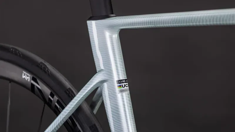 Cube Litening Air C:68X SLT Road Bike in Xenon Grid/Green-6