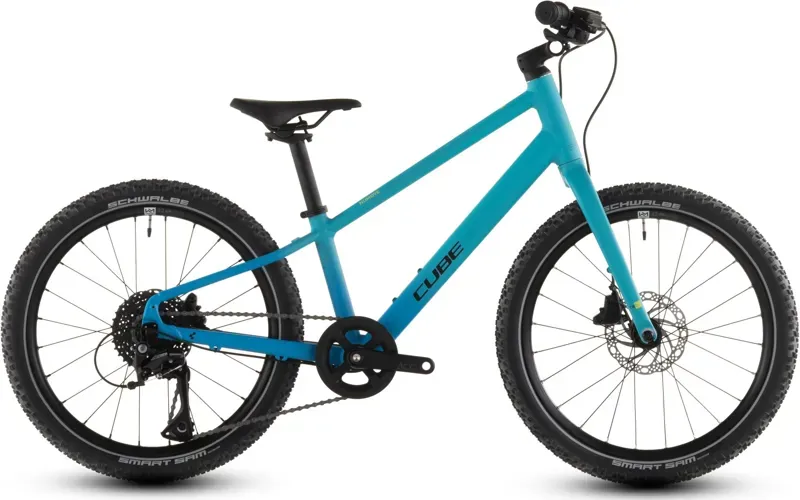 Cube Numove 200 Disc Kids Bike in Pacific Blue/Steel Blue