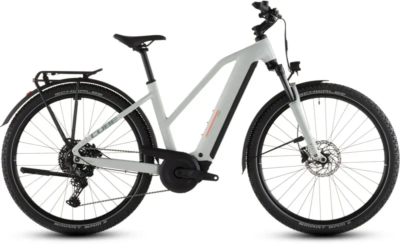 Cube Nuride Hybrid Performance 600 E-Gravel Bike In Desert Stone/Grey-2