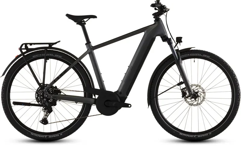 Cube Nuride Hybrid Performance 600 E-Gravel Bike In Slab Grey/Black