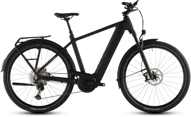 Cube Nuride Hybrid SLX 800 E-Hybrid Bike in Black/Gold
