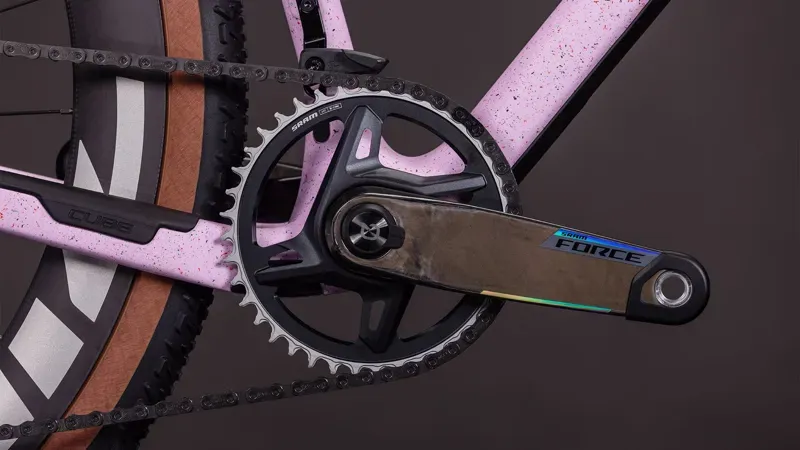 Cube Nuroad C:62 SLX Gravel Bike in Rhodonite/Orange-5