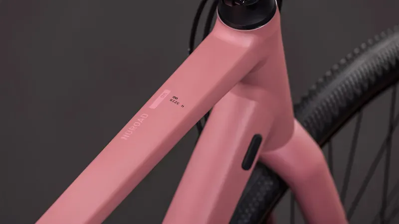 Cube Nuroad One Gravel Bike in Ruby/Puce-2