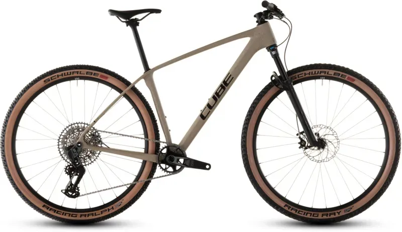 Cube Reaction C:62 SLX Mountain Bike In Mineral Grit/Black