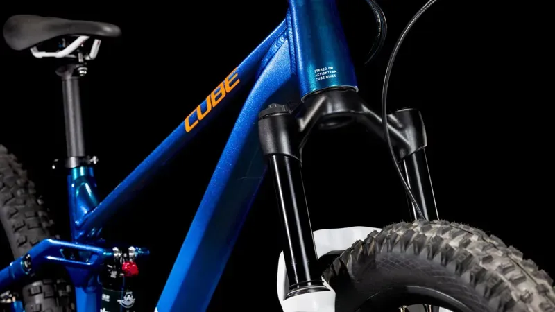 Cube Stereo 240 One Kids Mountain Bike In Actionteam-5