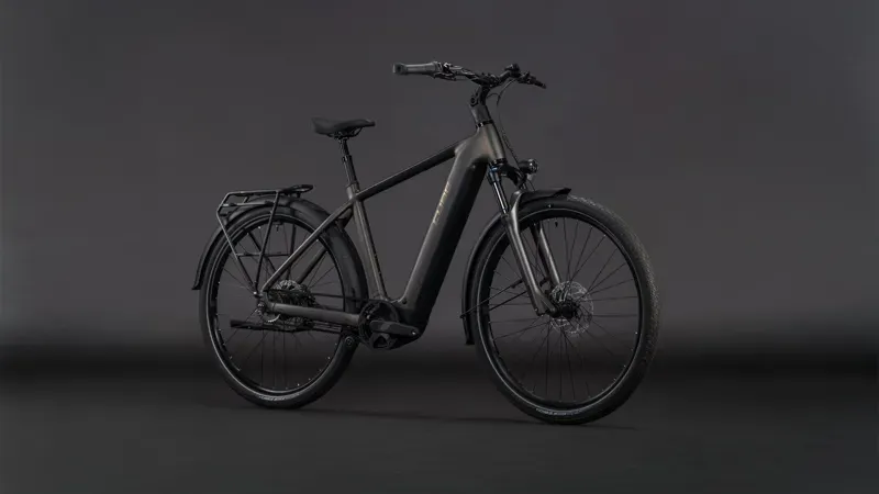 Cube Touring Hybrid Comfort SLX 800 E-Hybrid Bike in Charcoal/Chrome-1
