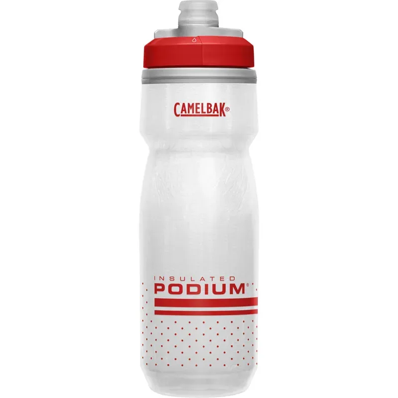 Camelbak Podium Chill 620ml Insulated Bottle in Fiery Red/White