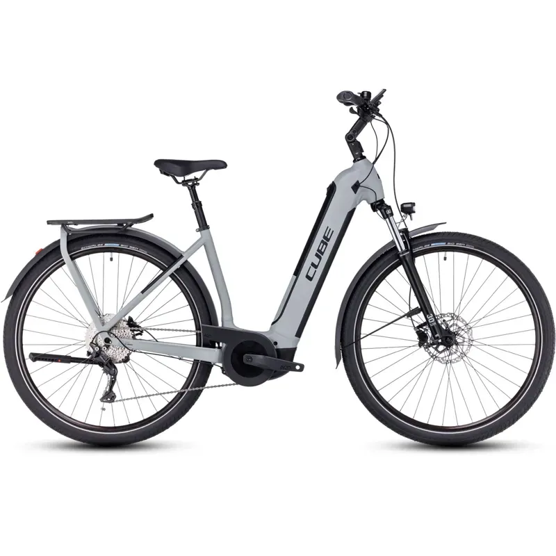 Cube Kathmandu Hybrid One 750 Trekking eBike in Swamp Grey-2