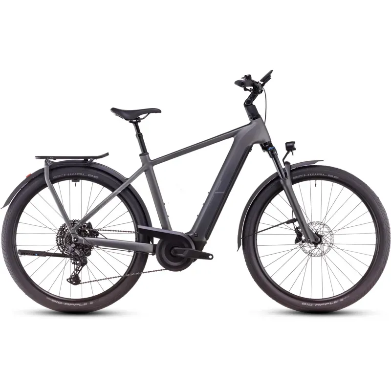 Cube Kathmandu Hybrid Pro Electric Bike in Slab Grey/Chrome