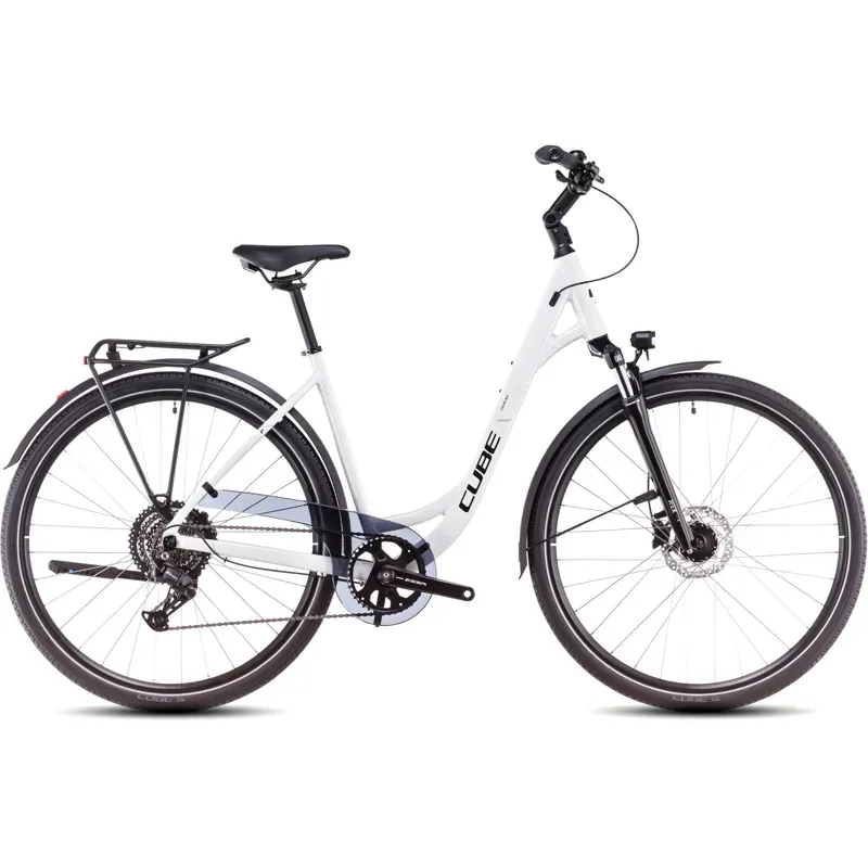 Cube Touring One Easy Entry Trekking Bike in Cotton/Black