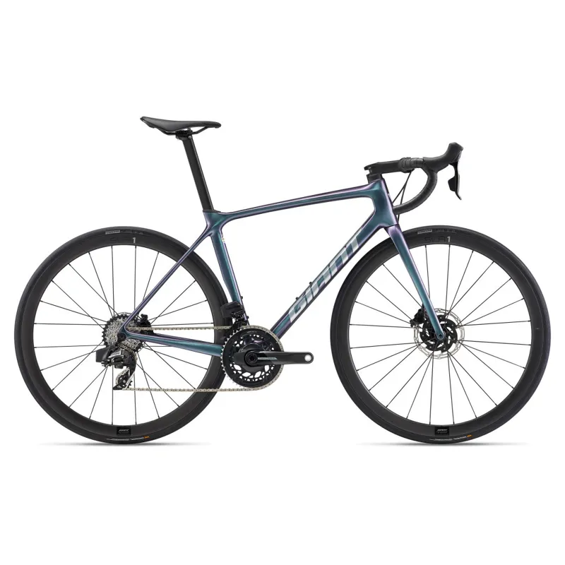 Giant TCR Advanced Pro Disc 0 AXS Performance Race Bike in Blue Dragonfly
