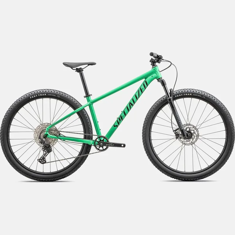 Specialized Rockhopper Expert KH Trail Bike in Electric Green/Dark Moss