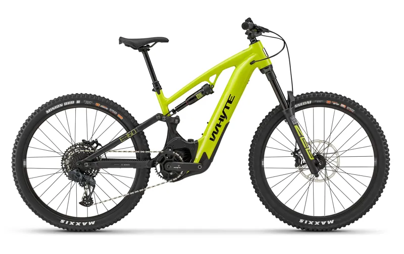 Whyte Bikes E-160 S Trail/Enduro E-mountain Bike in Lime/Matt Black