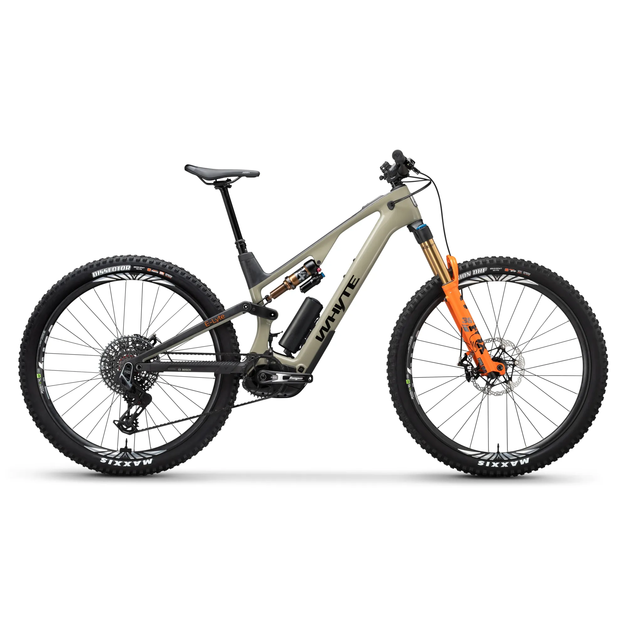 Whyte Bikes ELyte 150 Works Trail/Enduro E-bike in Olive w/ UD