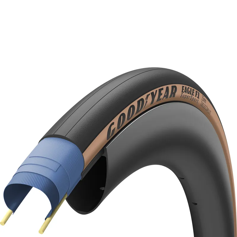 GY - Eagle F1 SuperSport Tubeless CMPL / 25-622 TN Brown 700x25