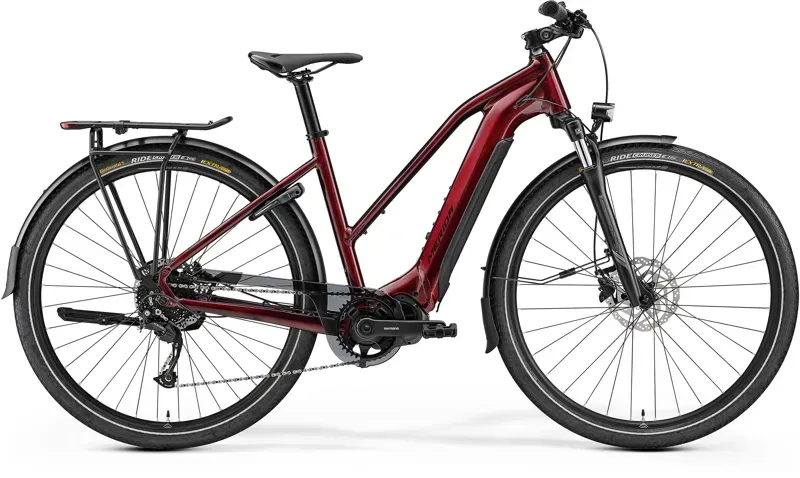 2022 Merida Women's eSpresso 400 S EQ MY22 Electric Bike in Red