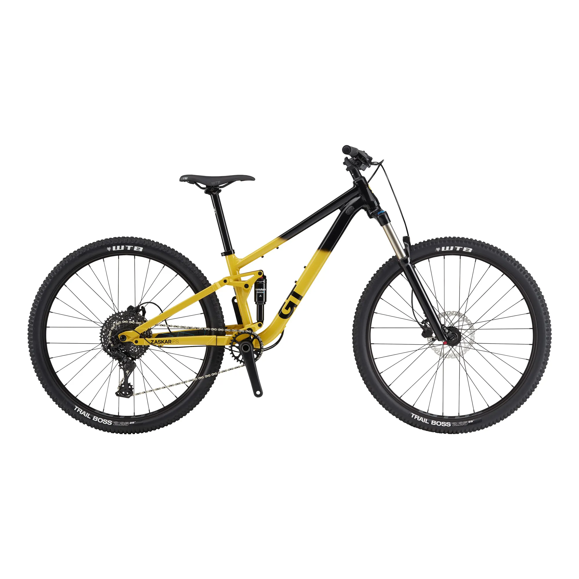 GT Zaskar FS Sport Full Suspension Mountain Bike in Yellow
