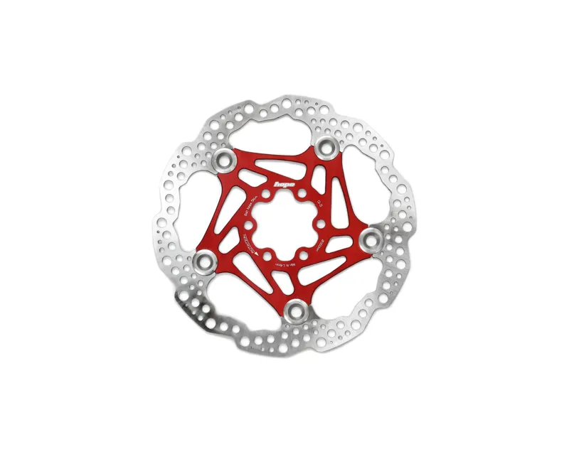 Hope Floating Disc Brake 160mm 6-Bolt Rotor in Red