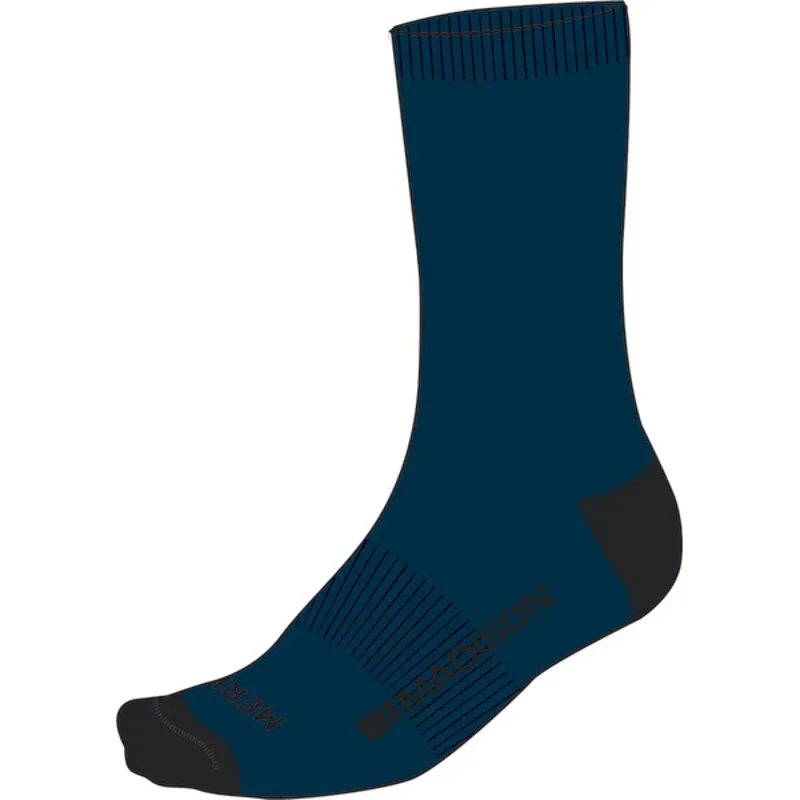 Madison Isoler Merino Deep Winter Socks in Blue