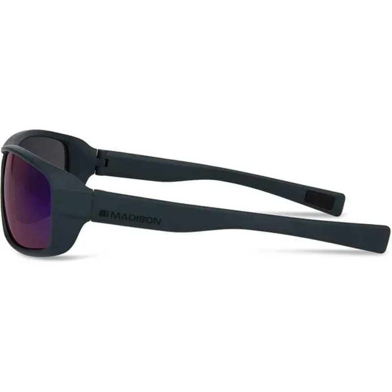 Madison Eyewear - Matt Dark Grey - Purple mirror-1