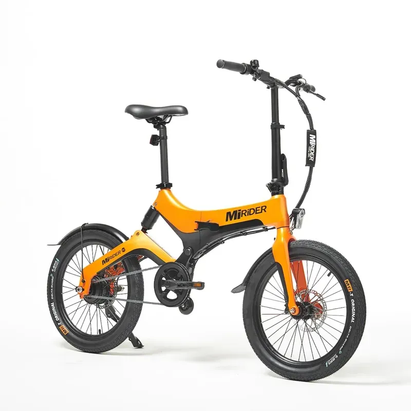 Mirider 20 Compact Folding Electric Bike in Ember Orange-1
