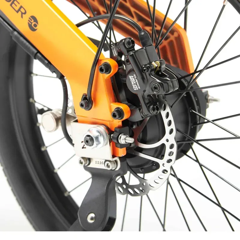 Mirider 20 Compact Folding Electric Bike in Ember Orange-10