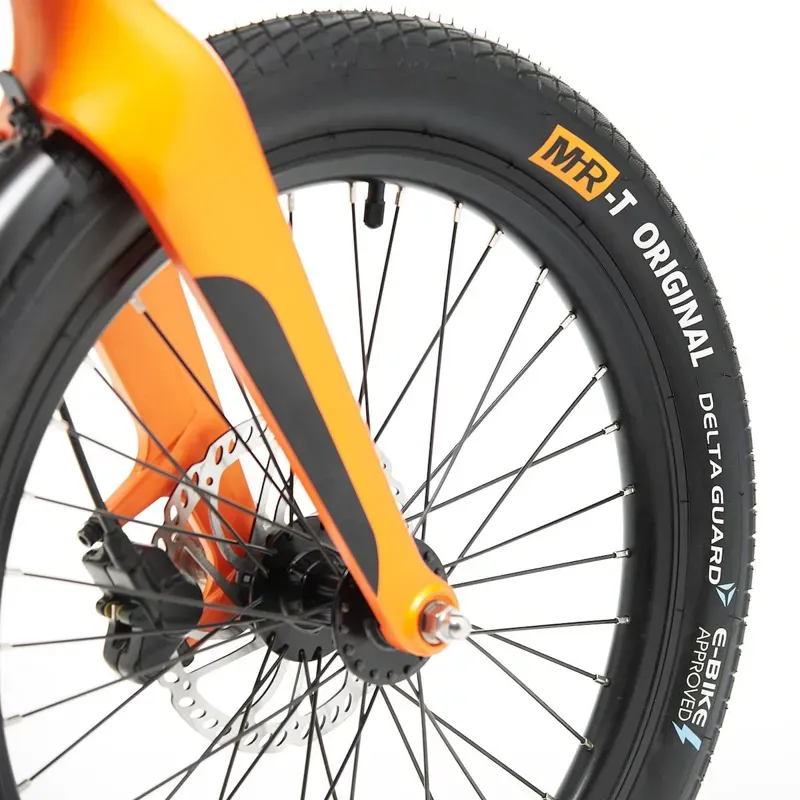 Mirider 20 Compact Folding Electric Bike in Ember Orange-3