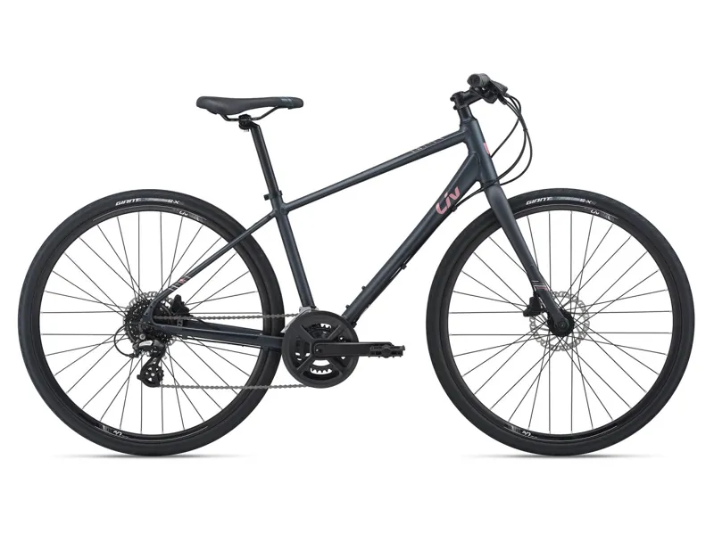 2021 Liv Alight 2 DD Disc Womens Hybrid Bike in Black