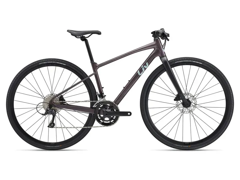Liv Thrive 2 Road Bike In Gloss Charcoal Plum