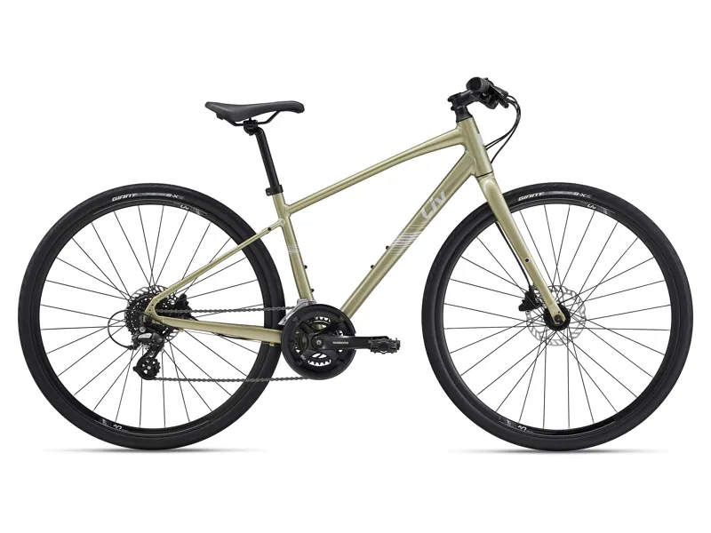 Liv Alight 2 DD Disc Hybrid Bike in Bay Leaf