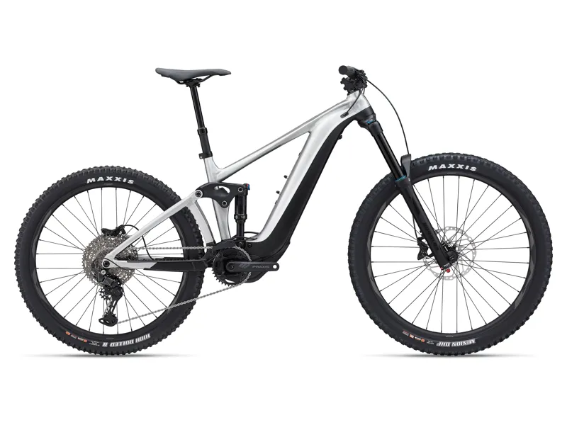 Giant Reign E+ 3 Electric Mountain Bike in Raw Aluminum