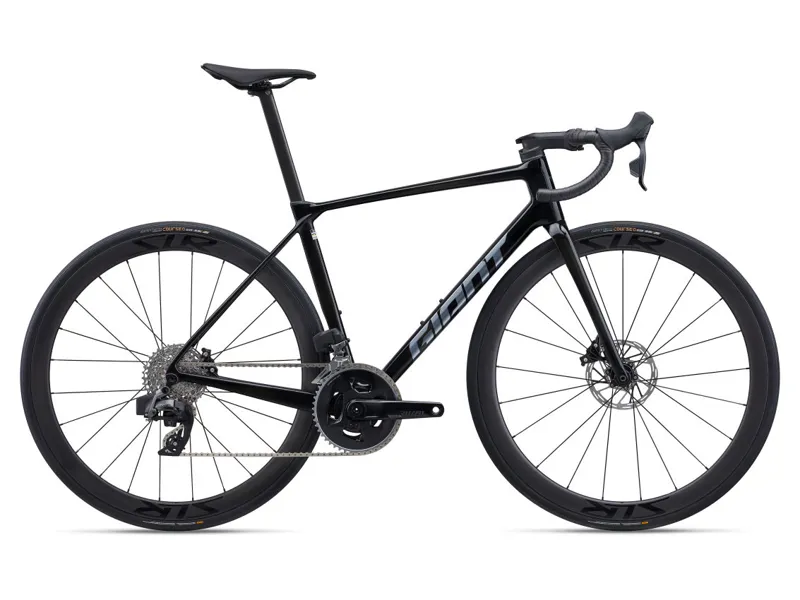 Giant TCR Advanced Pro 1-AXS Road Bike In Gloss Carbon/Polished Foil