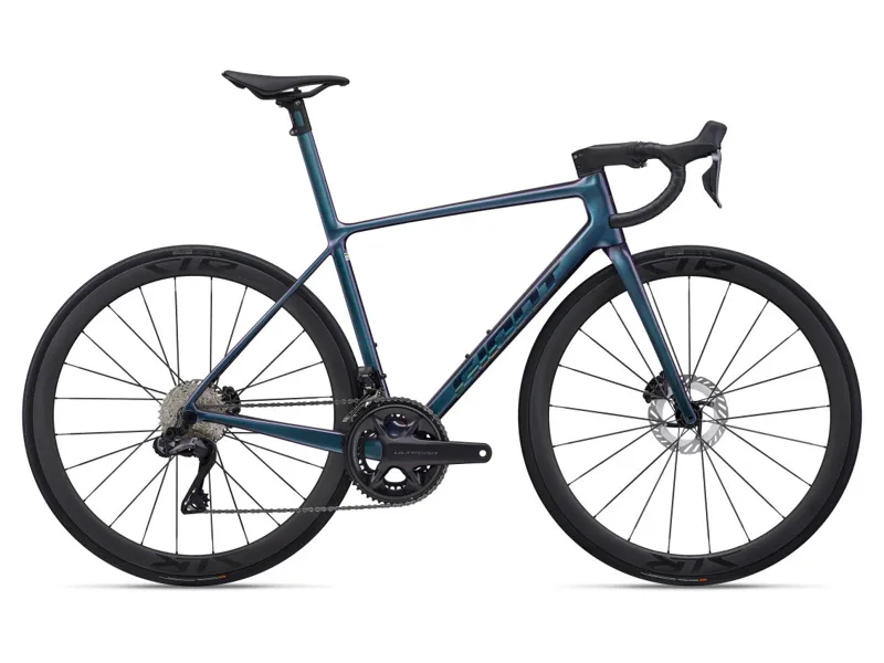 Giant TCR Advanced SL 1 Road Bike In Gloss Blue Dragonfly/Laser Foil