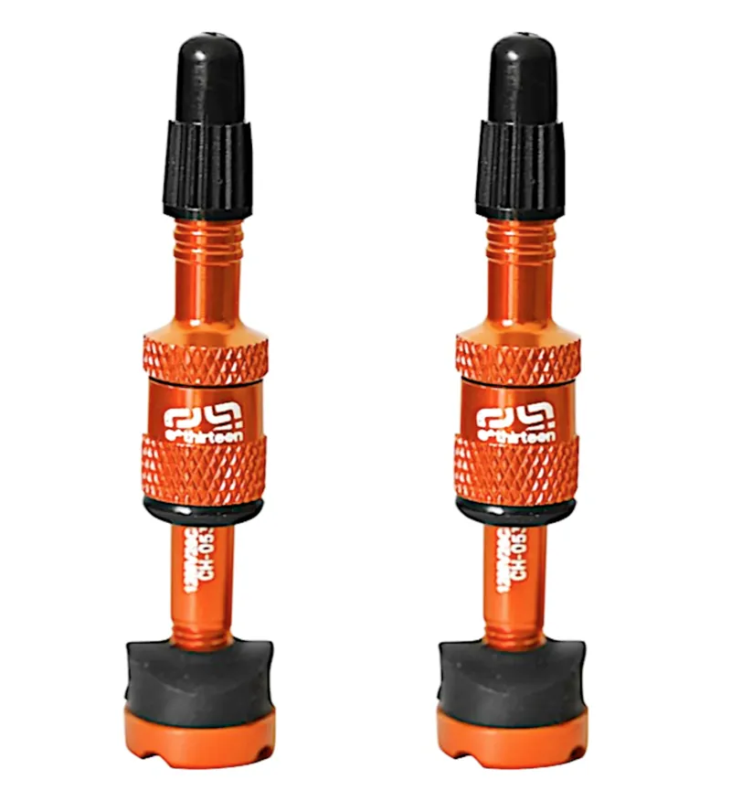 EThirteen Quick Fill Plasma Valve Pair in Orange